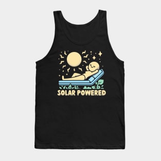 "Solar Powered" Funny Energy Tank Top